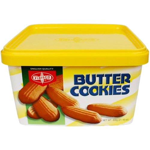 Fibisco Fresh Butter Cookies - 600 Grams in Plastic Container