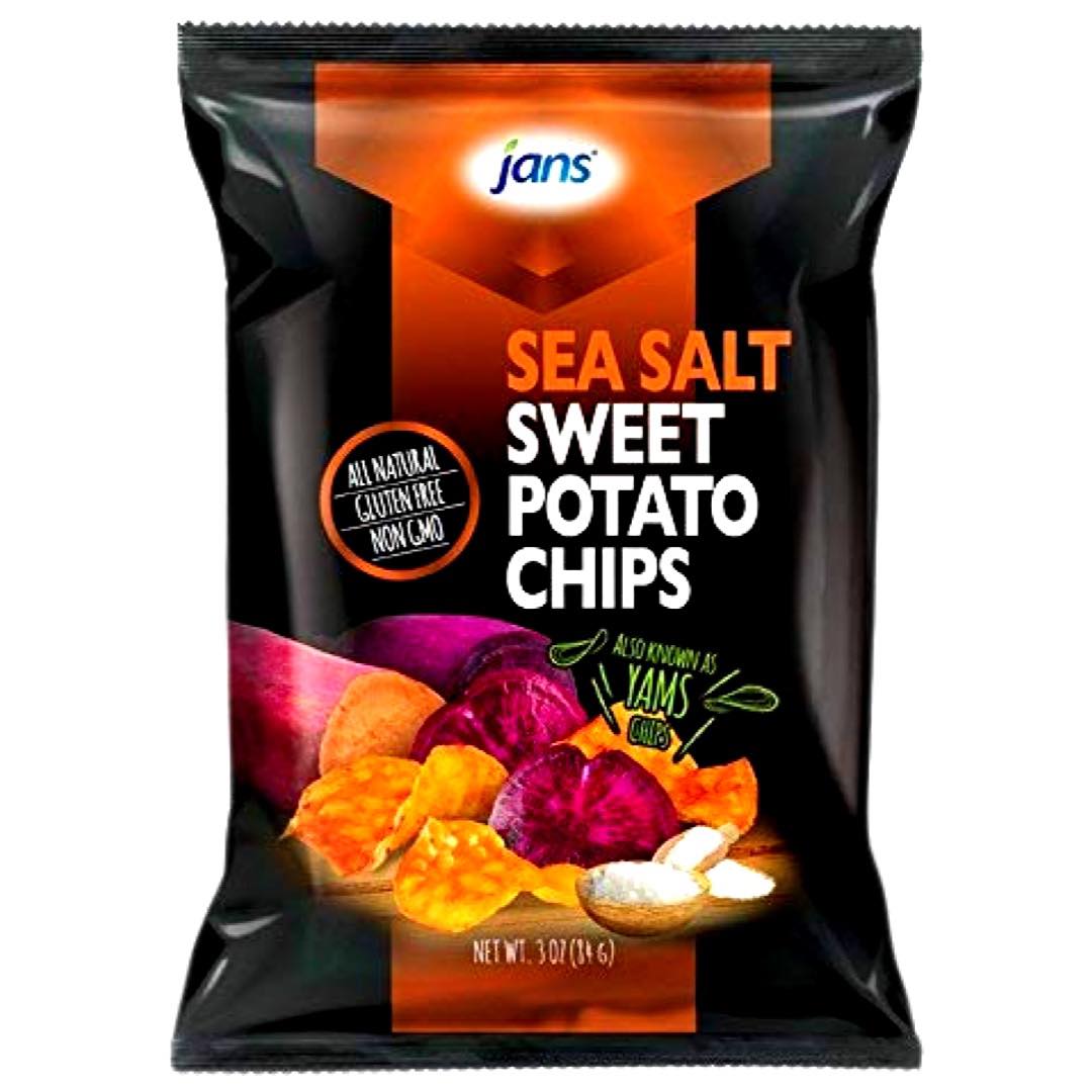 Jans Sweet Potato Chips - 8 OZ - Sea Salt Flavor, Tasty Deal!