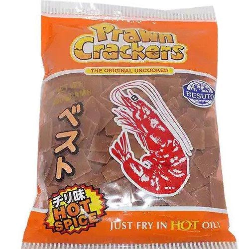 Besuto Original Uncooked Prawn Crackers Flavored Chips - 250 G - Just Fry in Hot Oil, A Tasty Delight!
