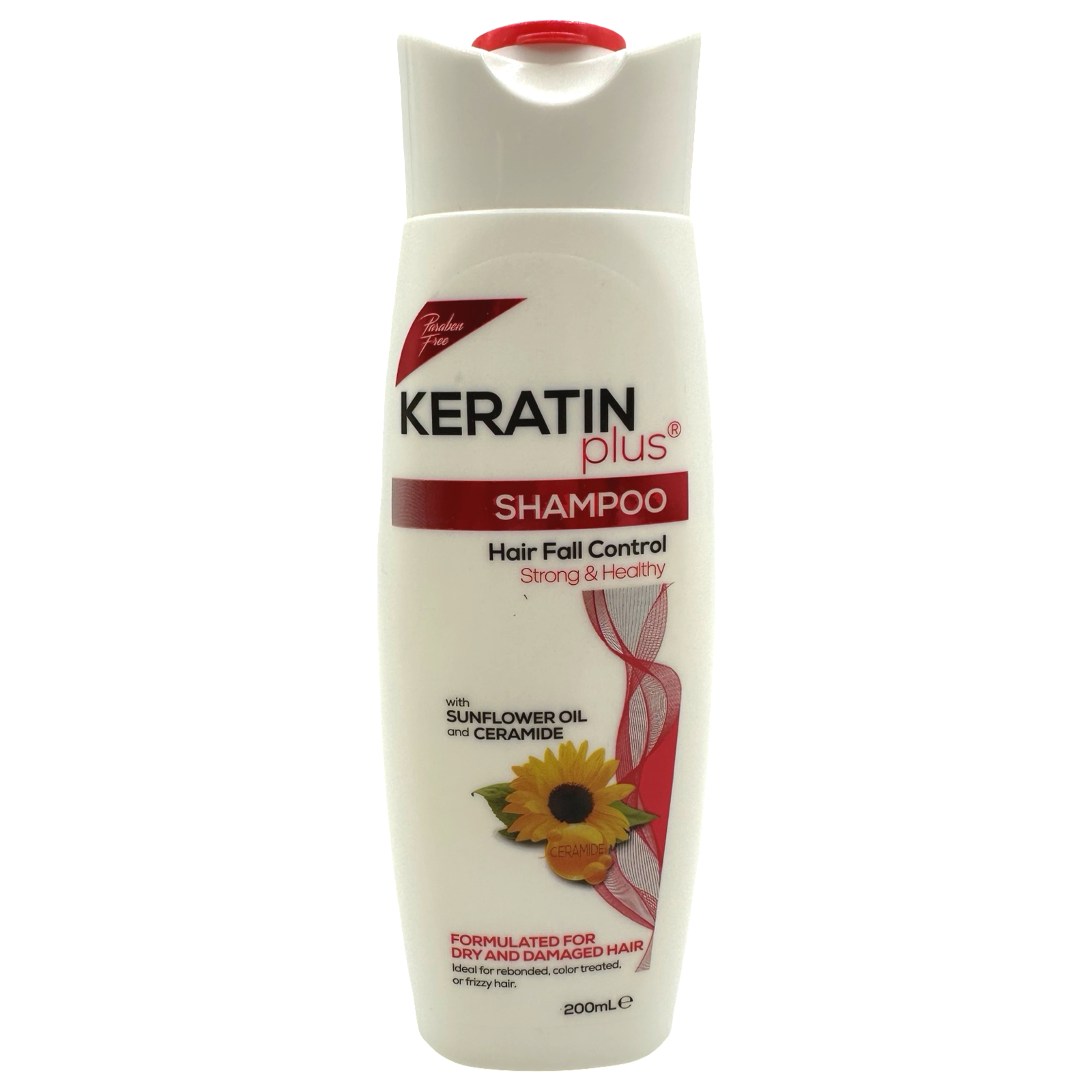 Keratin Plus Hair Fall Control Shampoo (RED) - 200 ML - Get Stronger Hair Now