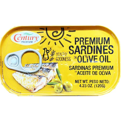 Century Premium Sardines in Olive Oil - 120 G: A Premium Tuna Alternative