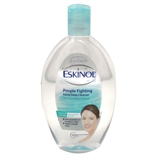Eskinol 225 ML Facial Deep Cleanser: Dermaclear Anti-Bacterial Pimple Fighter