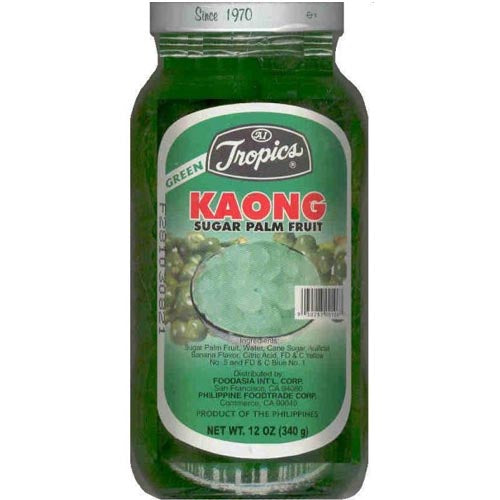 Tropics Green Kaong Palm Fruit in Syrup - 12 OZ Special Offer