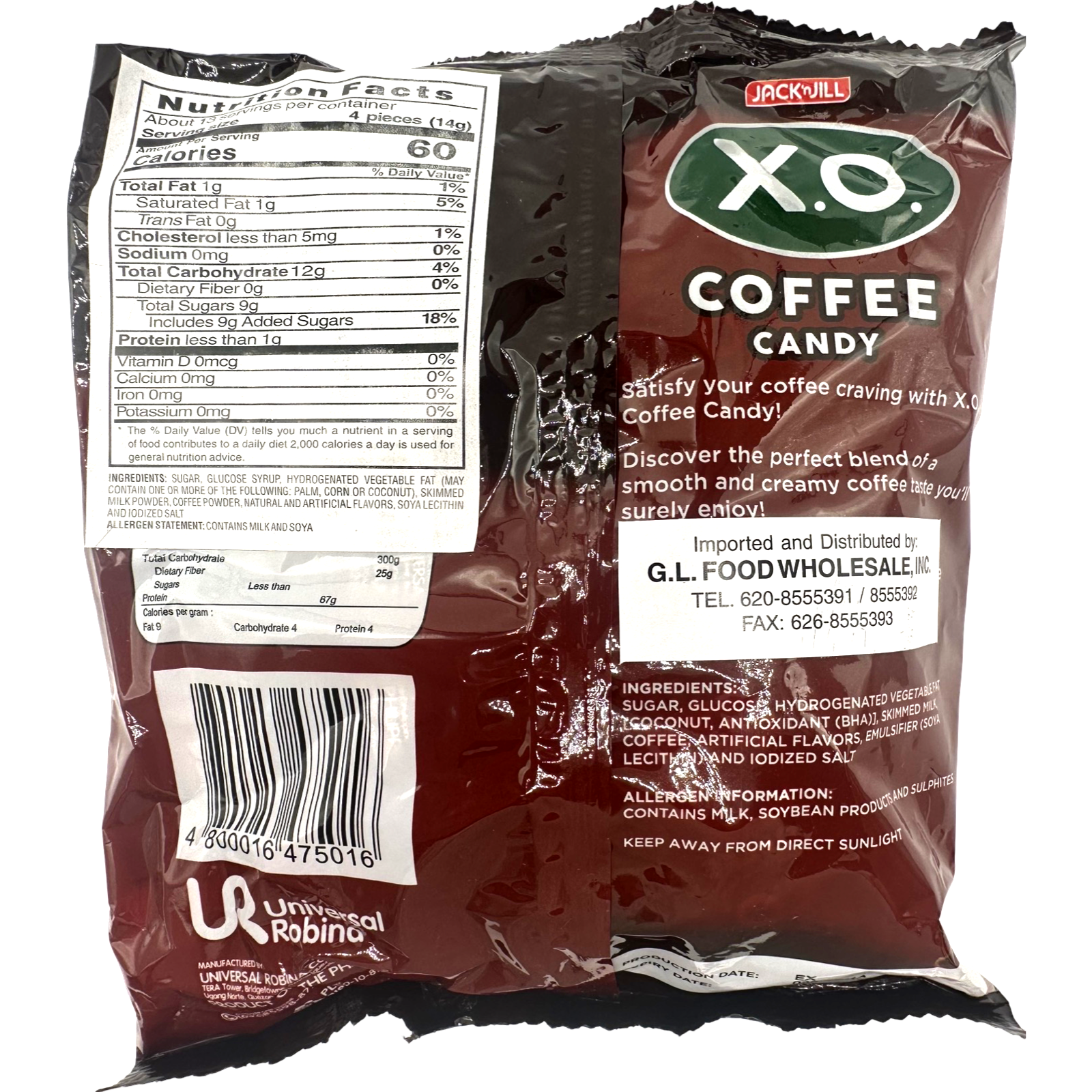 Jack & Jill's Premium XO Coffee Candy - 175 G