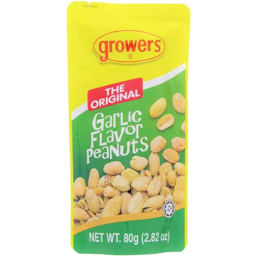 Growers Regular Original Garlic - Flavored Peanut Snacks, 2.82 OZ