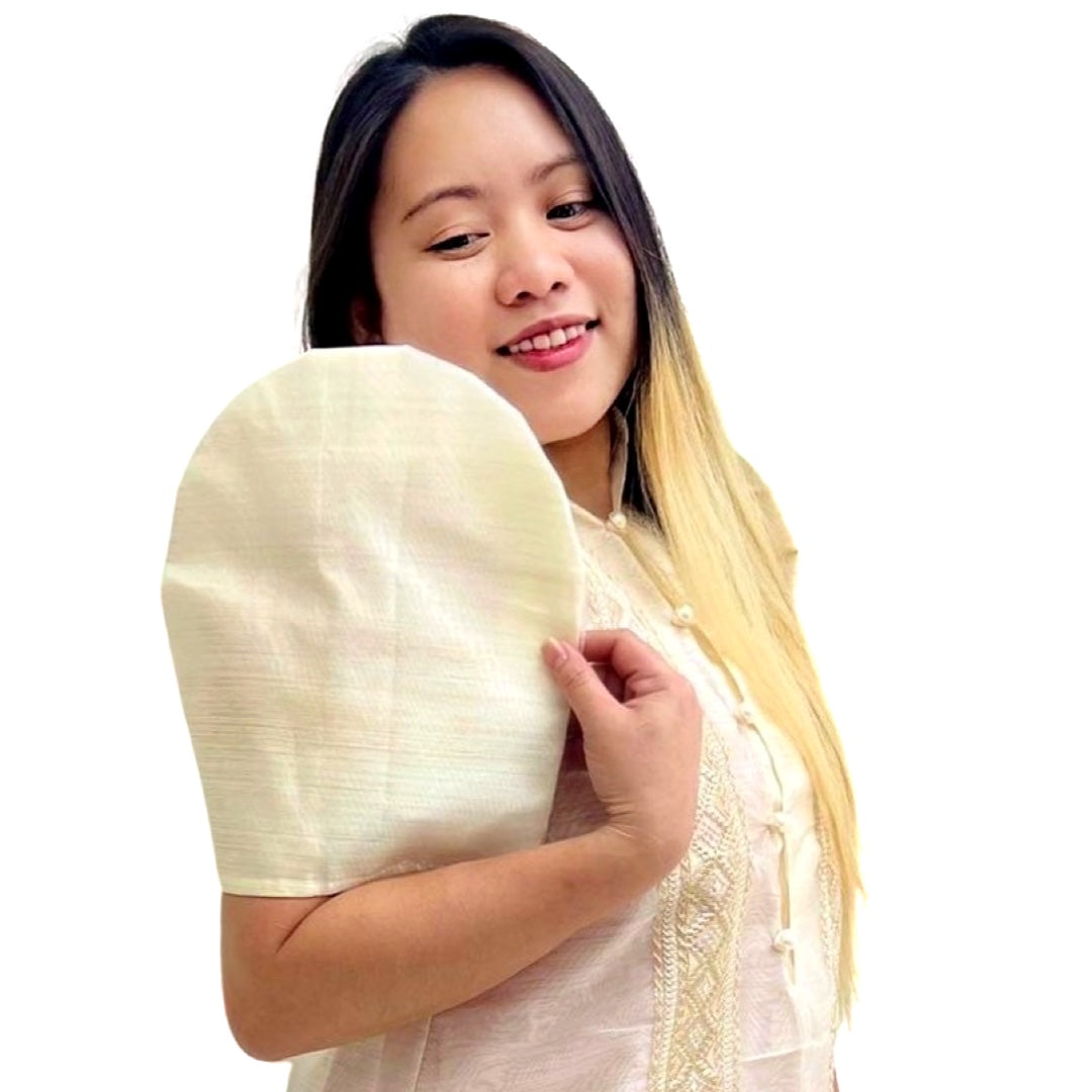 Special Double - Lined Baro't Saya Filipiniana with Brown Bayong Piping Design
