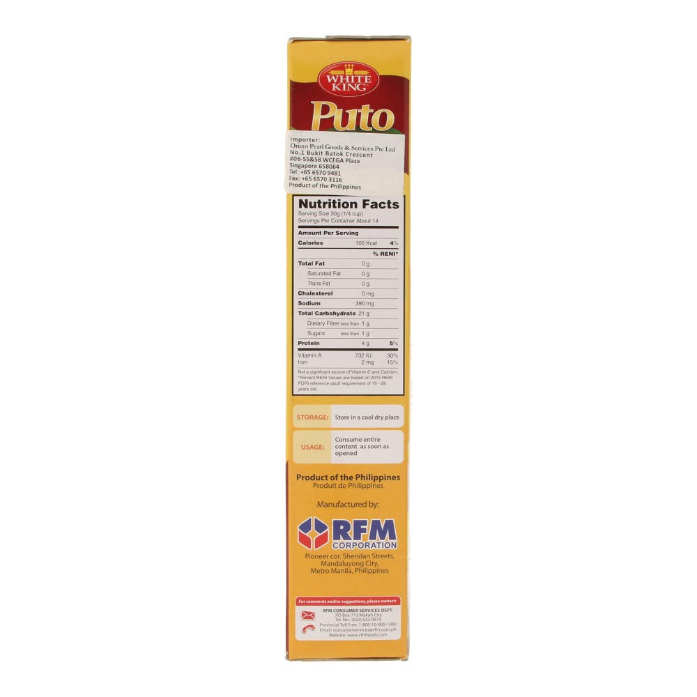 White King 400g Premium Puto Cake Mix for Quick and Easy Desserts
