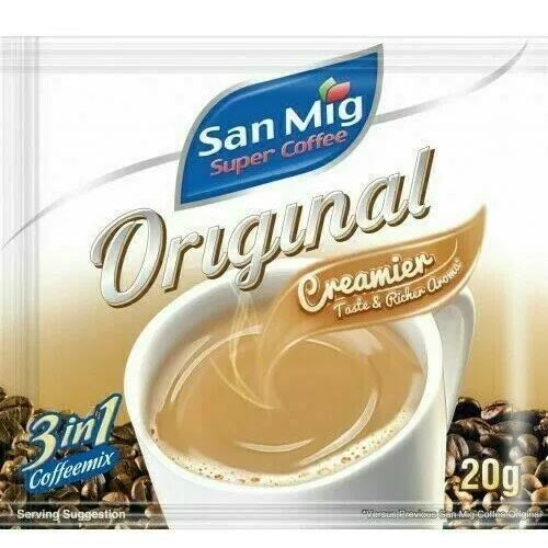 San Mig 3-in-1 Original Super Coffee Mix - 25 Sachets (425 G) - Great Value Pack