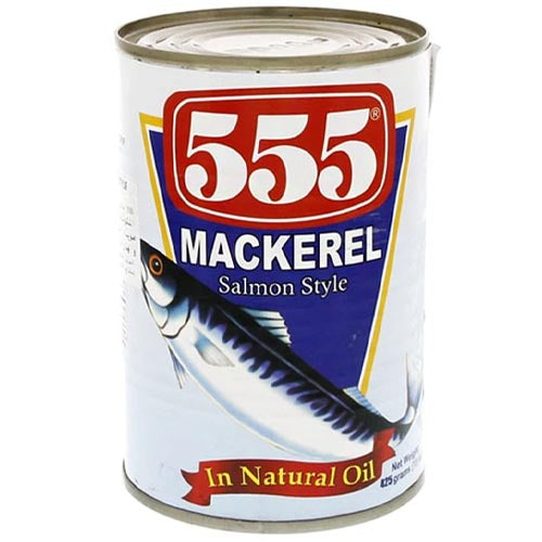 555 Natural Oil Mackerel with Salmon - Style Flavor