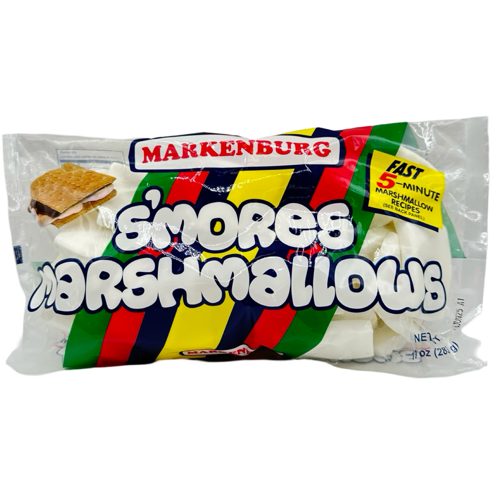 MARKENBURG - Delicious S'Mores Marshmallows (283 G) - Perfect for Campfire Treats