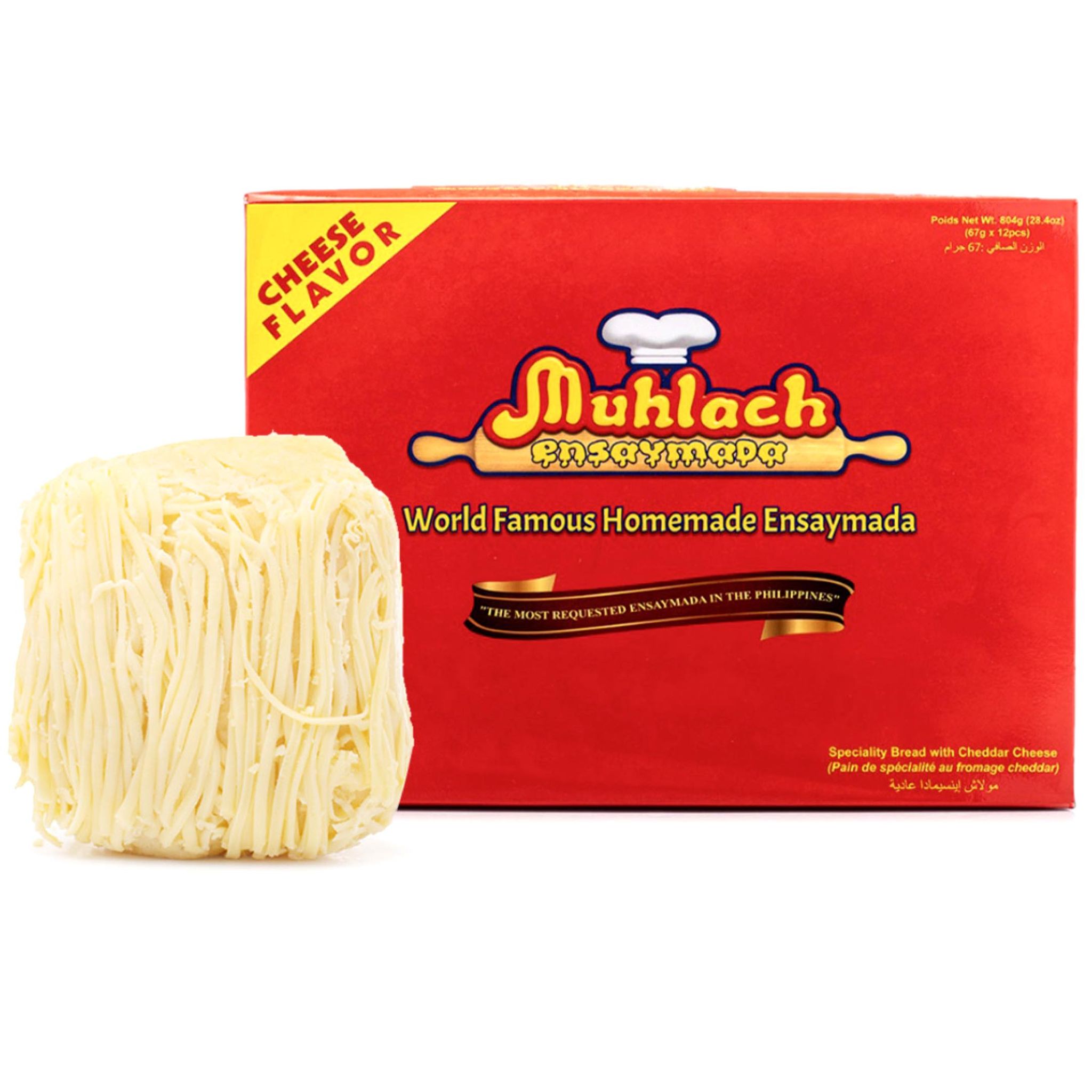 12-Pack Muhlach Cheese-Flavored Ensaymada - 28.4 OZ