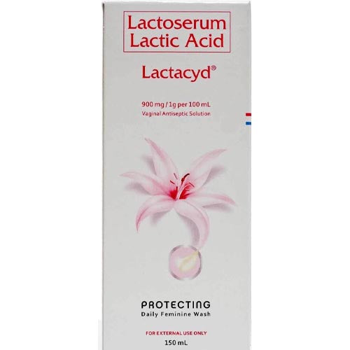 Lactacyd Lactoserum Lactic Acid Daily Feminine Wash - 150 ML (Small) for Protection