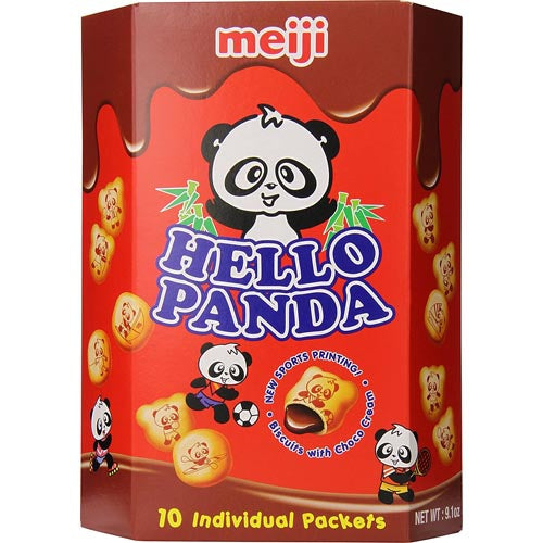 Meiji Hello Panda Chocolate Biscuits - 9.1 OZ, 10-Pack - Irresistible Snack Deal
