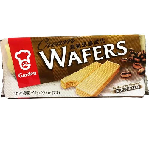 Garden Cappuccino Flavor Cream Wafers - 4 Single Pack, 200 G