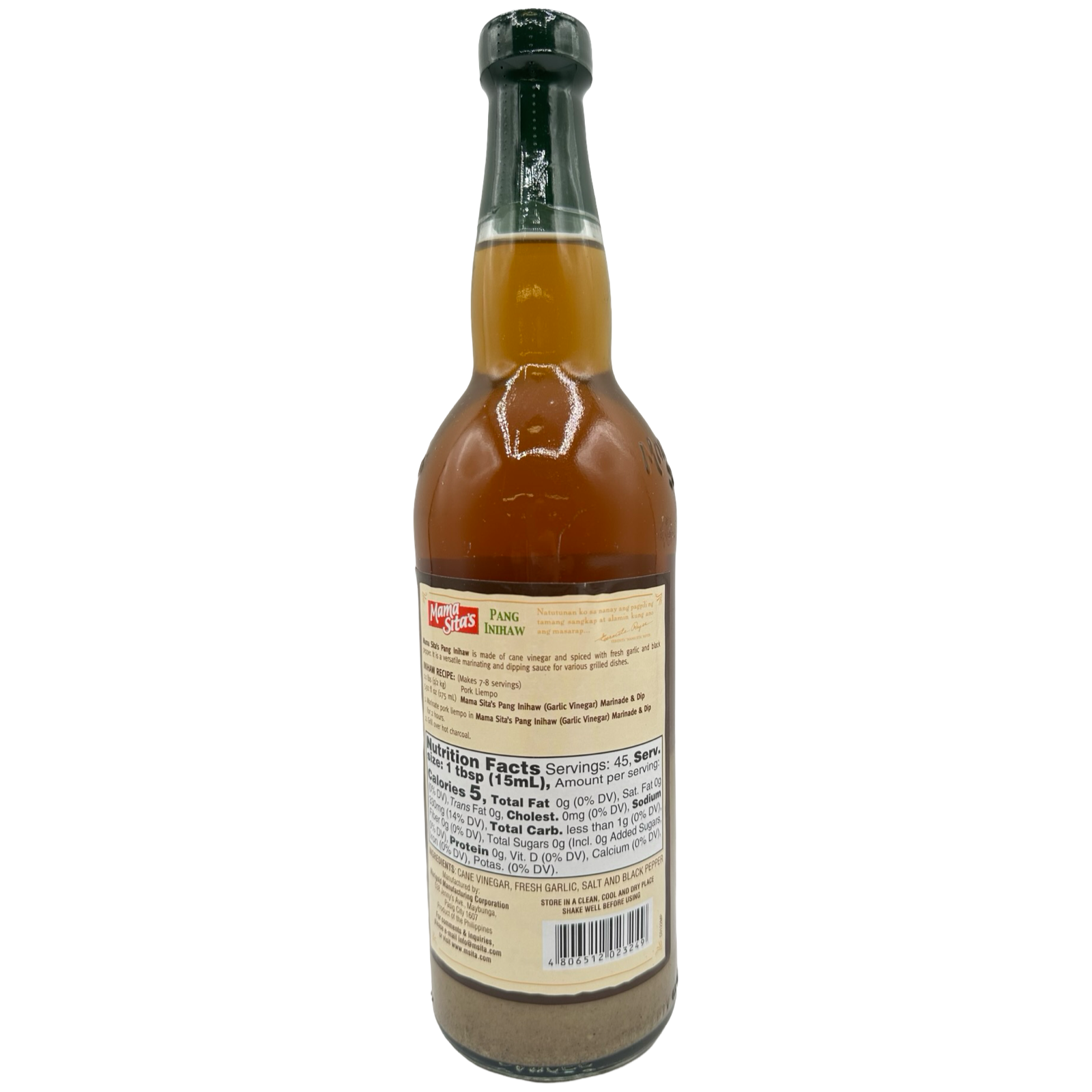 Mama Sita's 680 ML Authentic Filipino Inihaw Marinade for Grilled Meats