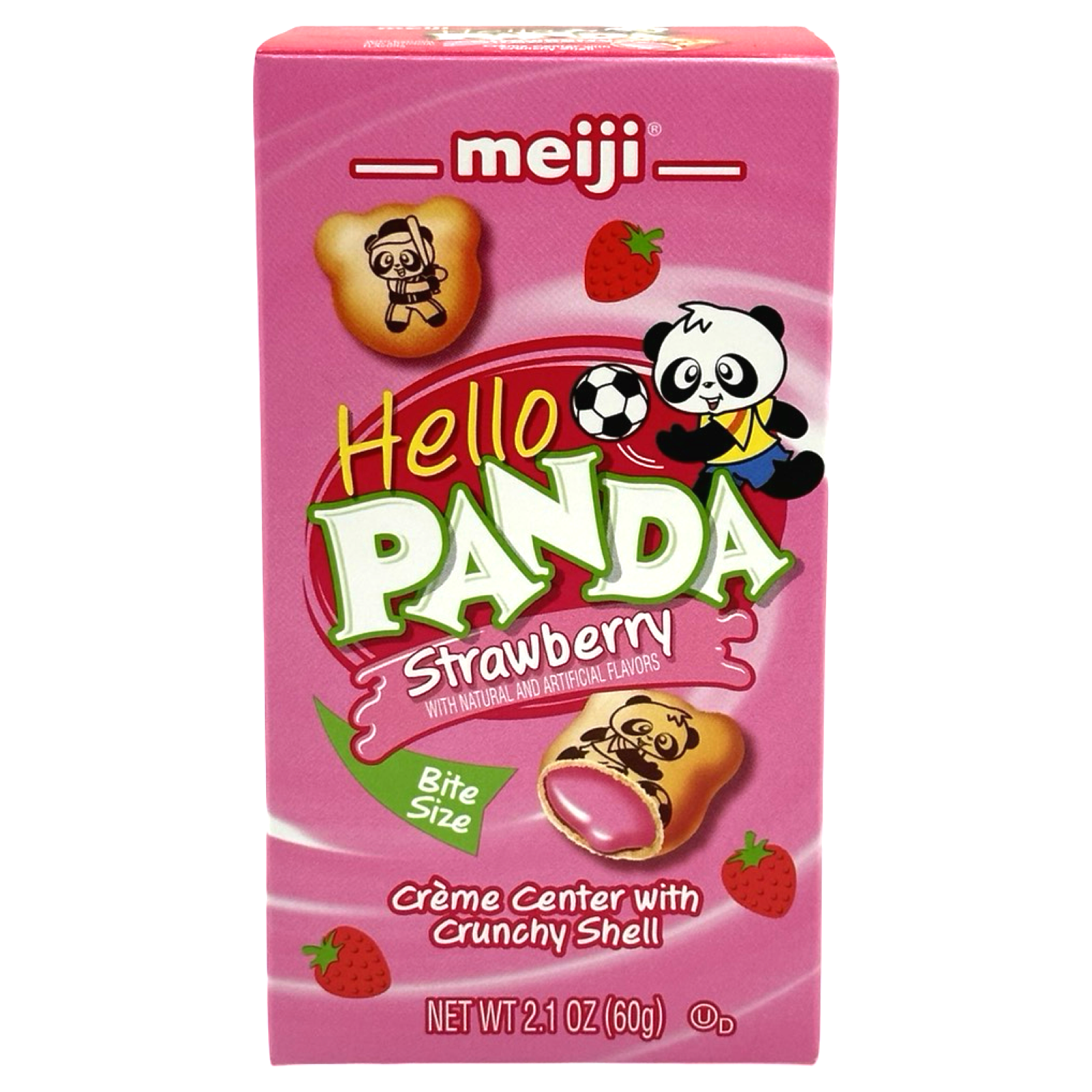 Meiji Hello Panda Strawberry Biscuits - 2.1 OZ, Delicious Snack Anytime