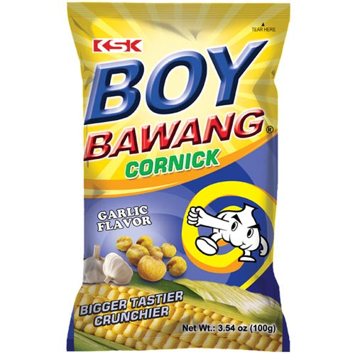 Boy Bawang Crunchy Garlic - Flavored Cornick for Finger Food Lovers