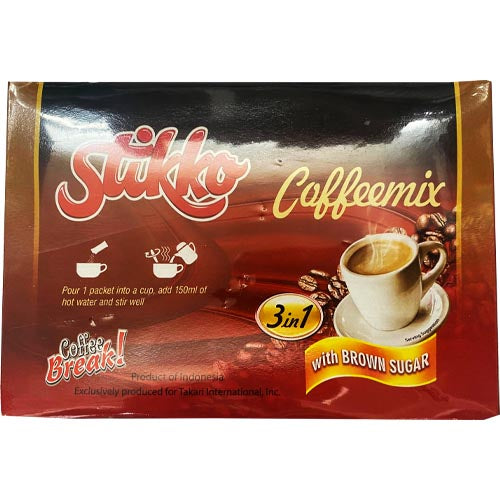 Stikko 12-Packet 10.6 OZ 3-in-1 Brown Sugar Zero-Sugar Coffee Mix