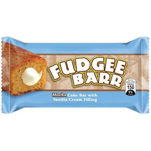 Rebisco Fudgee Barr Mocha Delight with Vanilla Cream Filling - 10 Pack (42g)