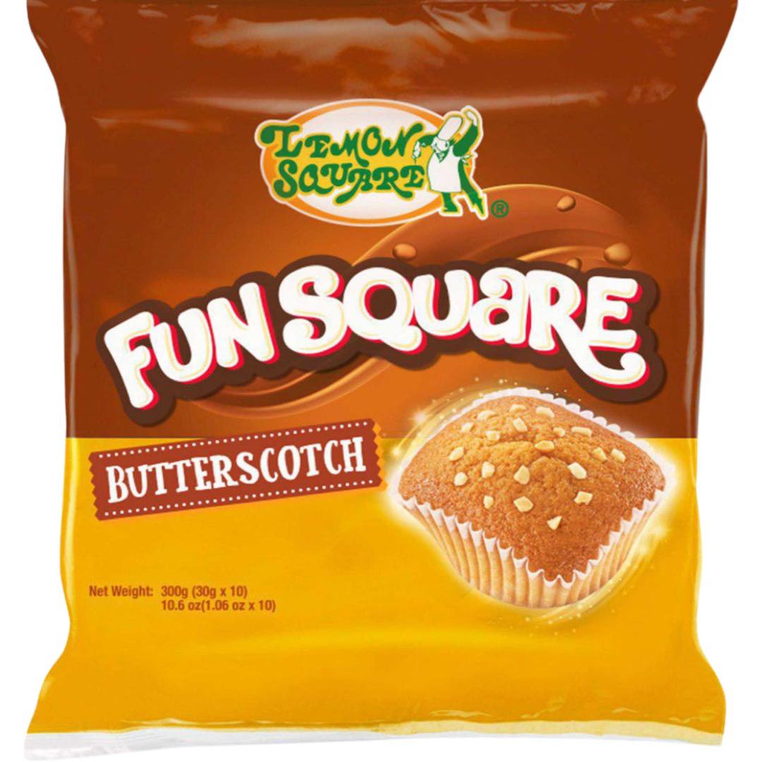 10-Pack 300G Butterscotch-Flavored Fun Lemon Squares