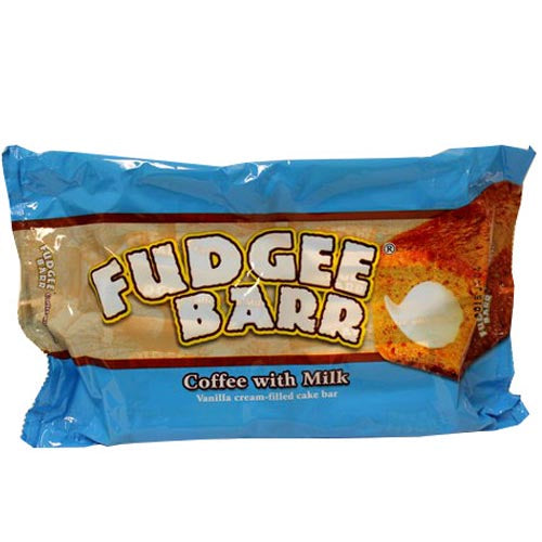 Rebisco - 10 Pack of 42g Fudgee Barr Coffee with Milk and Cream Filling