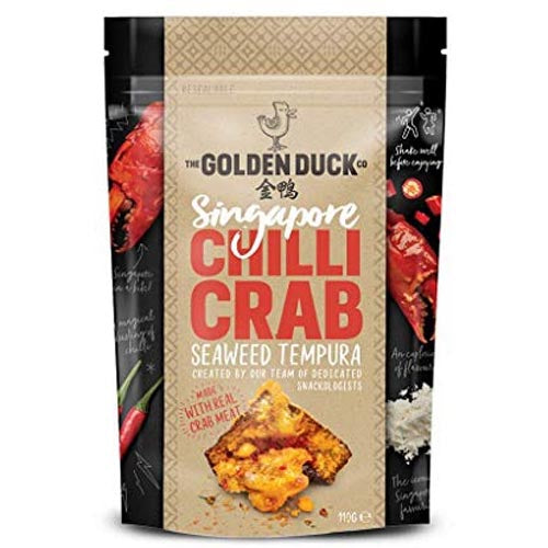 Golden Duck Co - Crunchy Chili Crab Seaweed Tempura with Authentic Crab Meat - 110 G