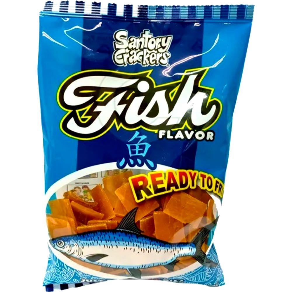 Santory Ready-to-Fry Fish Flavored Crackers - 200 G - Great Taste at Your Fingertips