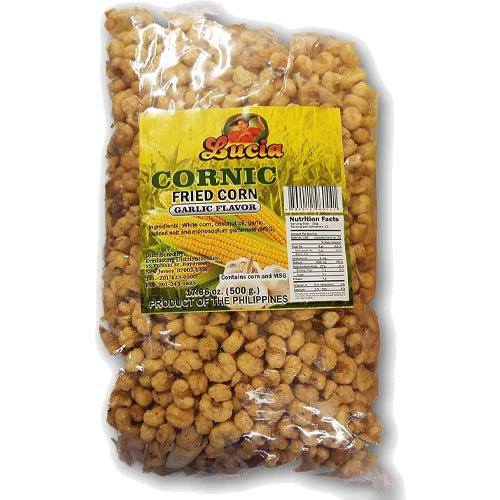 Lucia's 500G Bag of Fried Garlic - Flavored Corn Chips