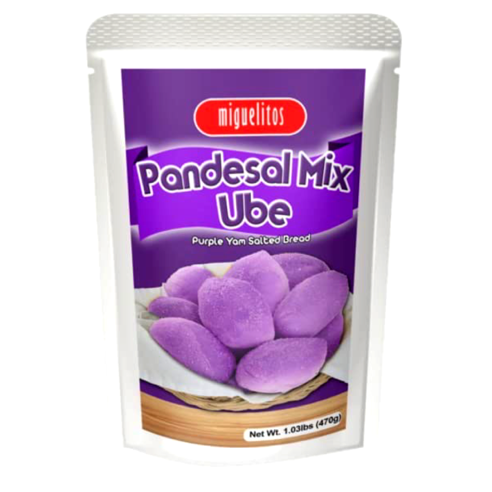 Miguelitos UBE Pandesal Mix - 470 G - Authentic Purple Yam Salted Bread Flavor