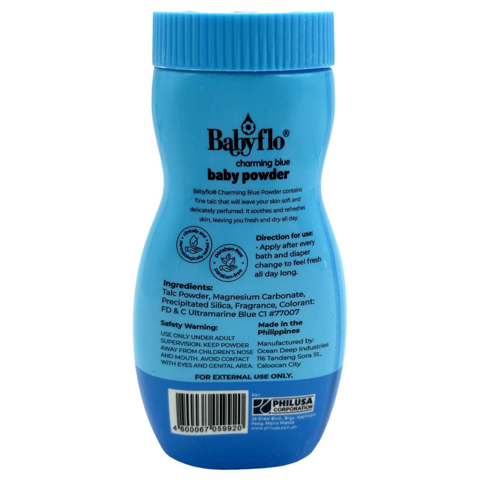 Babyflo Baby Powder - 100 G Charming Blue - Ideal for Your Little One