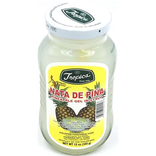 Tropics Pineapple Gel in Syrup - 12 OZ - A Must - Try Filipino Dessert