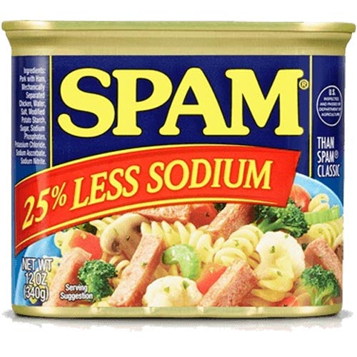 SPAM - 12 OZ Can with 25% Reduced Sodium