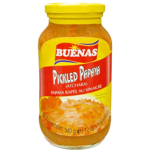 Buenas Pickled Papaya (Atchara) 340G - Delicious Tropical Treat