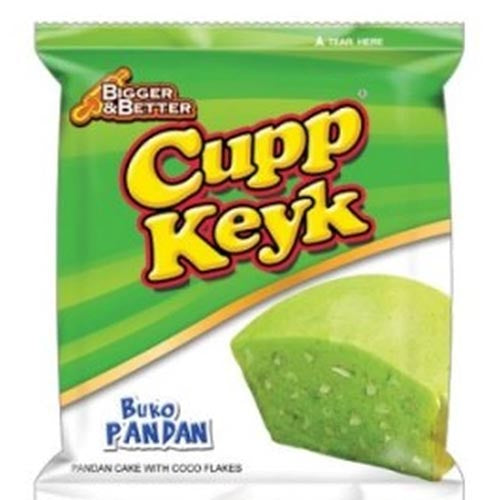 10-Pack of Soft Buko Pandan Flavored Cupp Keyk Cakes