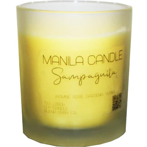 7 OZ Sampaguita Scented Manila Candle - Floral Fragrance Delight