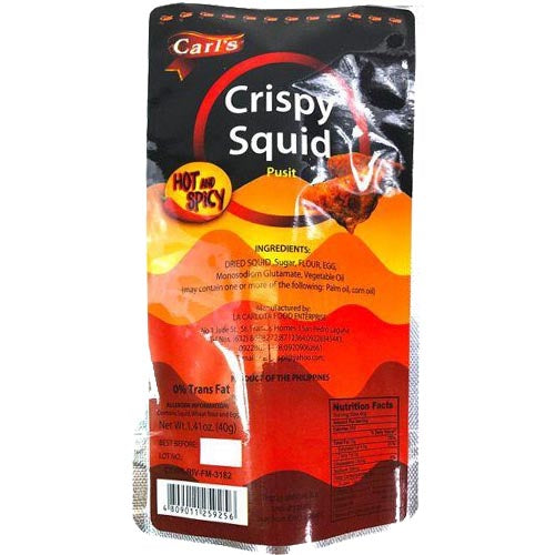 Carl's Hot & Spicy Crispy Squid - 40 G Snack