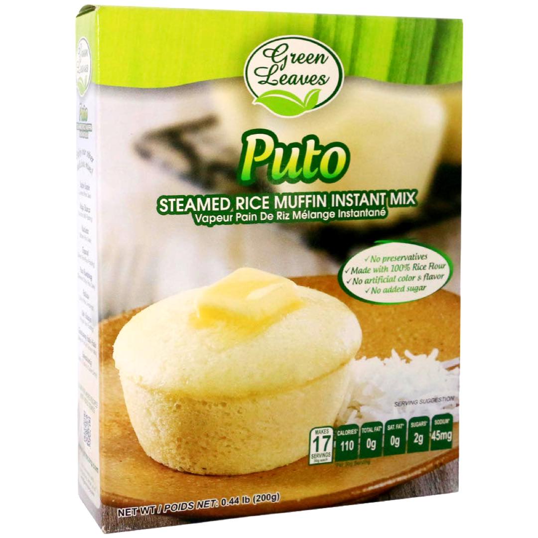 Green Leaves Instant Mix - 200 G for Delicious Steamed Rice Muffins (Puto)