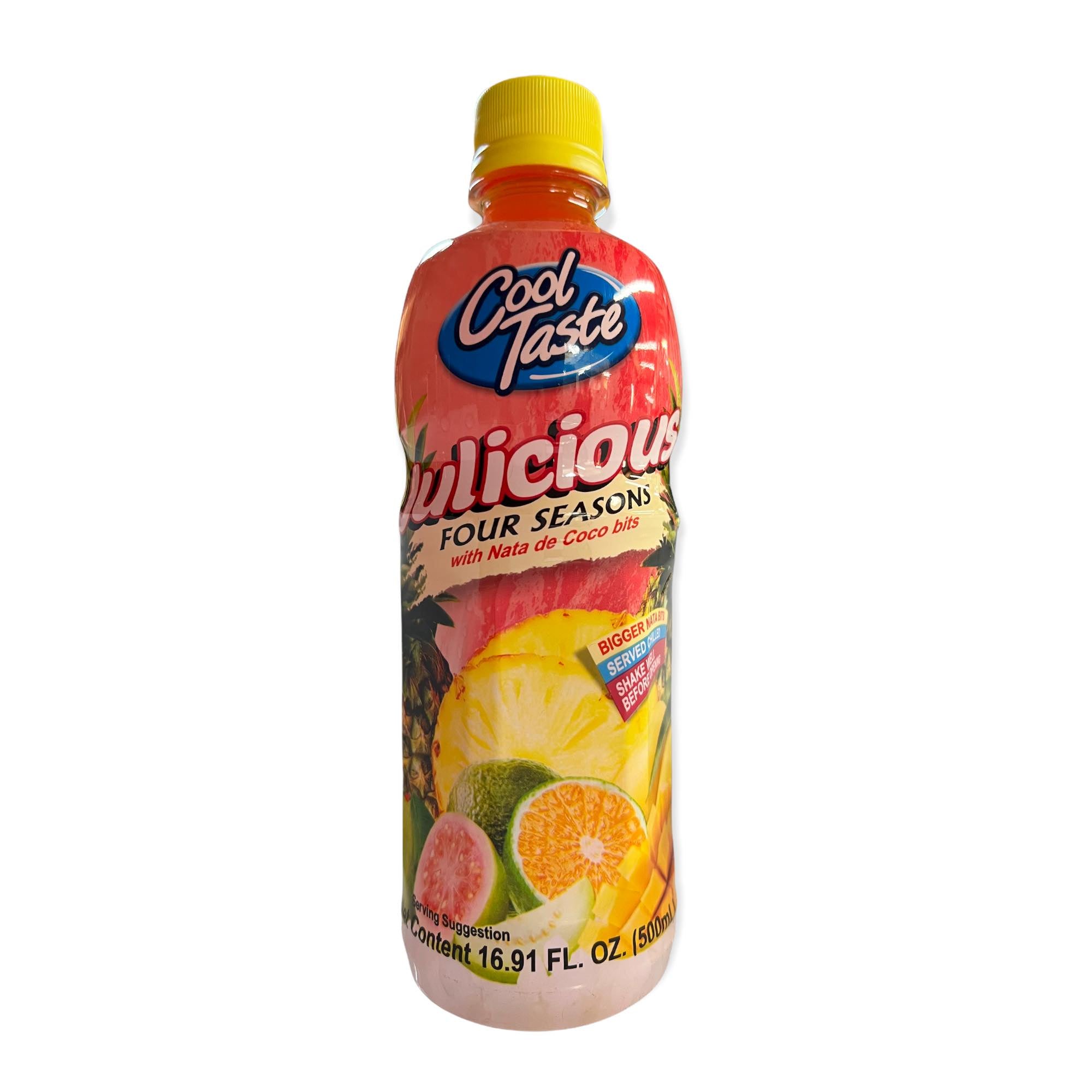 Julicious Cool Taste Four Seasons Drink with Nata de Coco Bits - 500ml