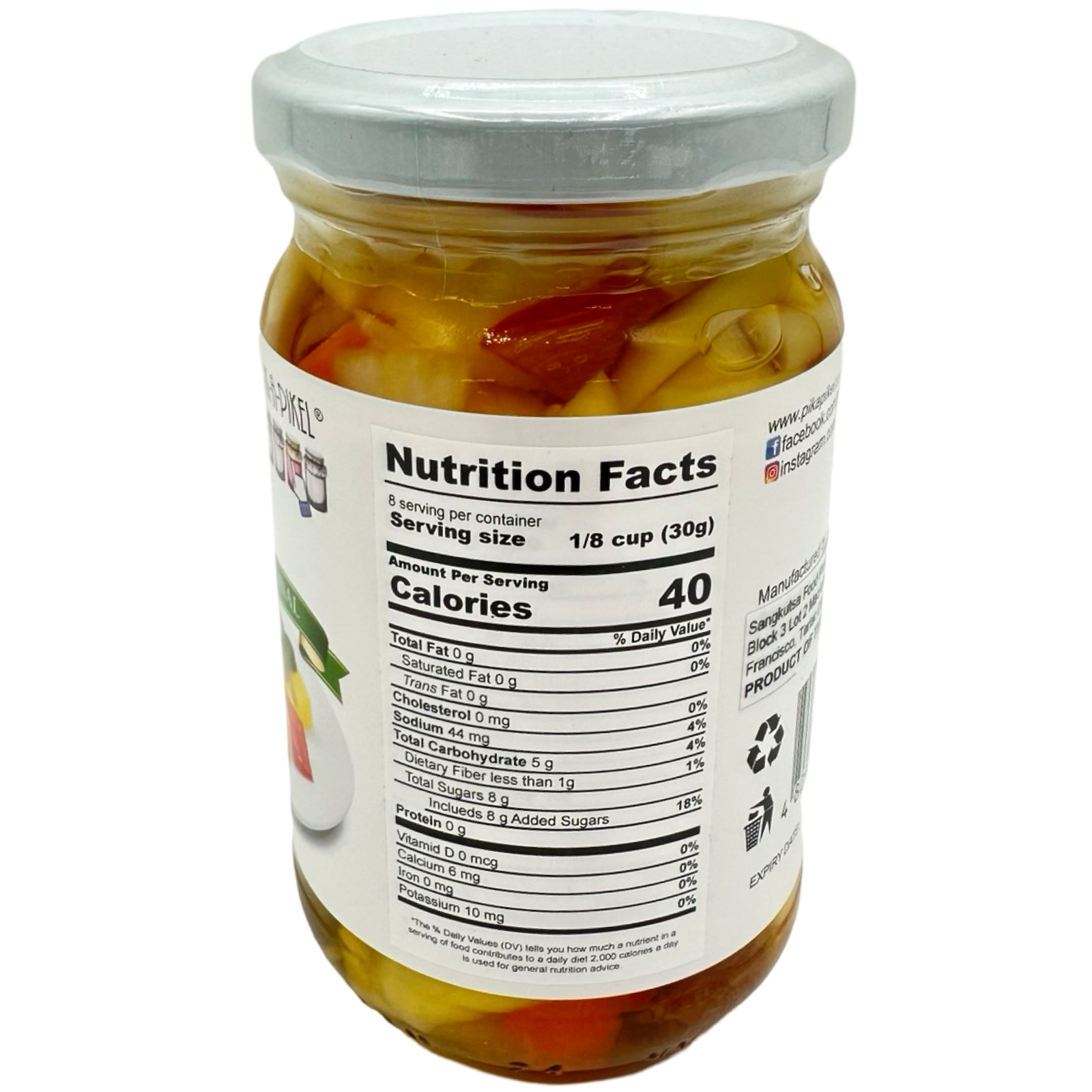 Pik-a-Pikel Original Mango Salsa - 250g Jar of Tropical Delight