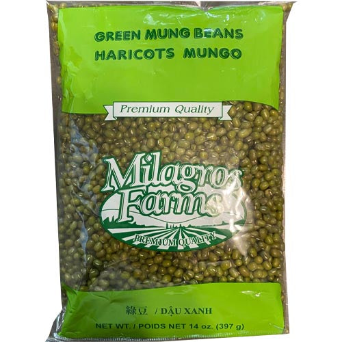 Milagros Farms 14 OZ Green Mung Beans - Nutritious & Versatile!