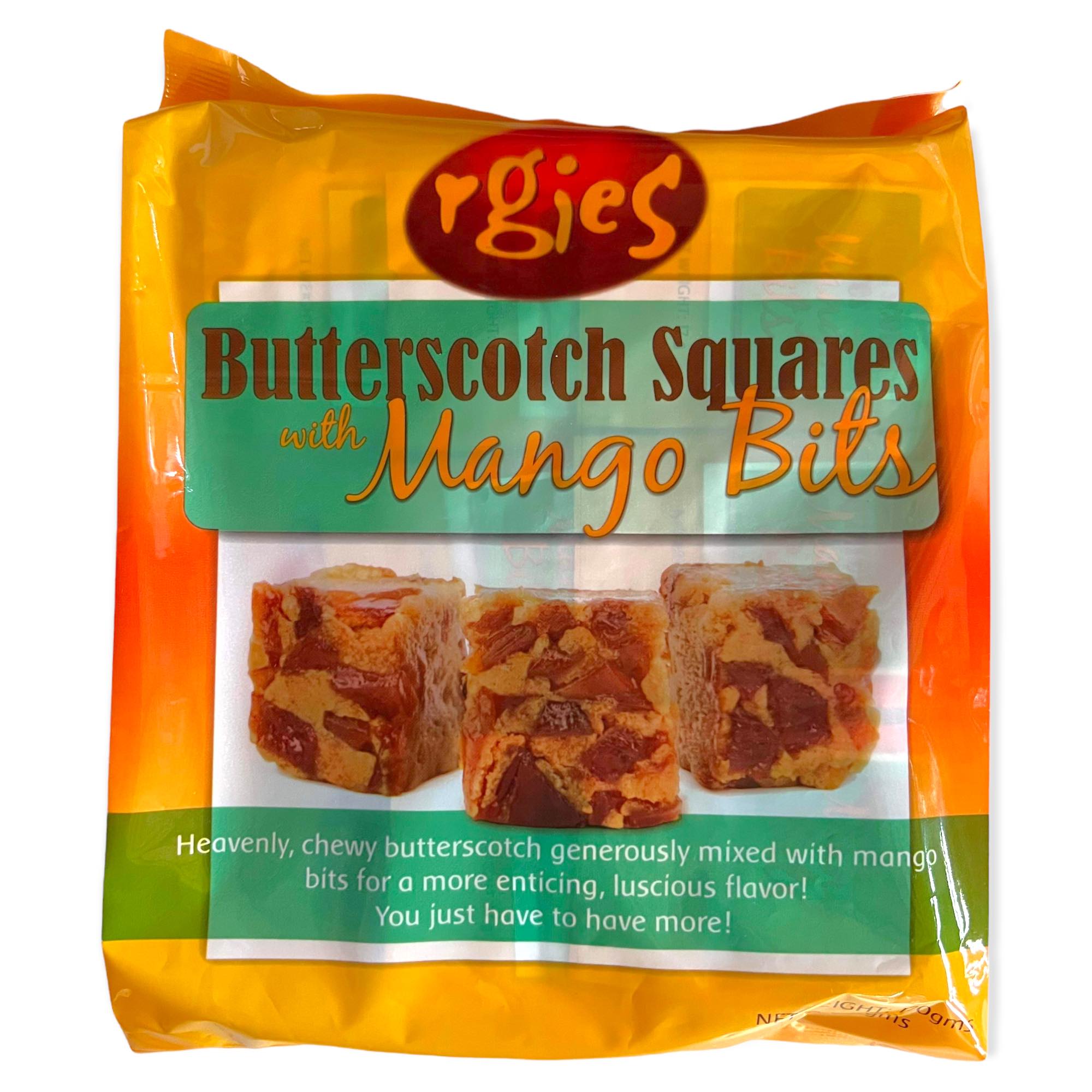 Delicious Butterscotch Squares with Mango Bits - 10 Pieces (170 G) - Great Treat!