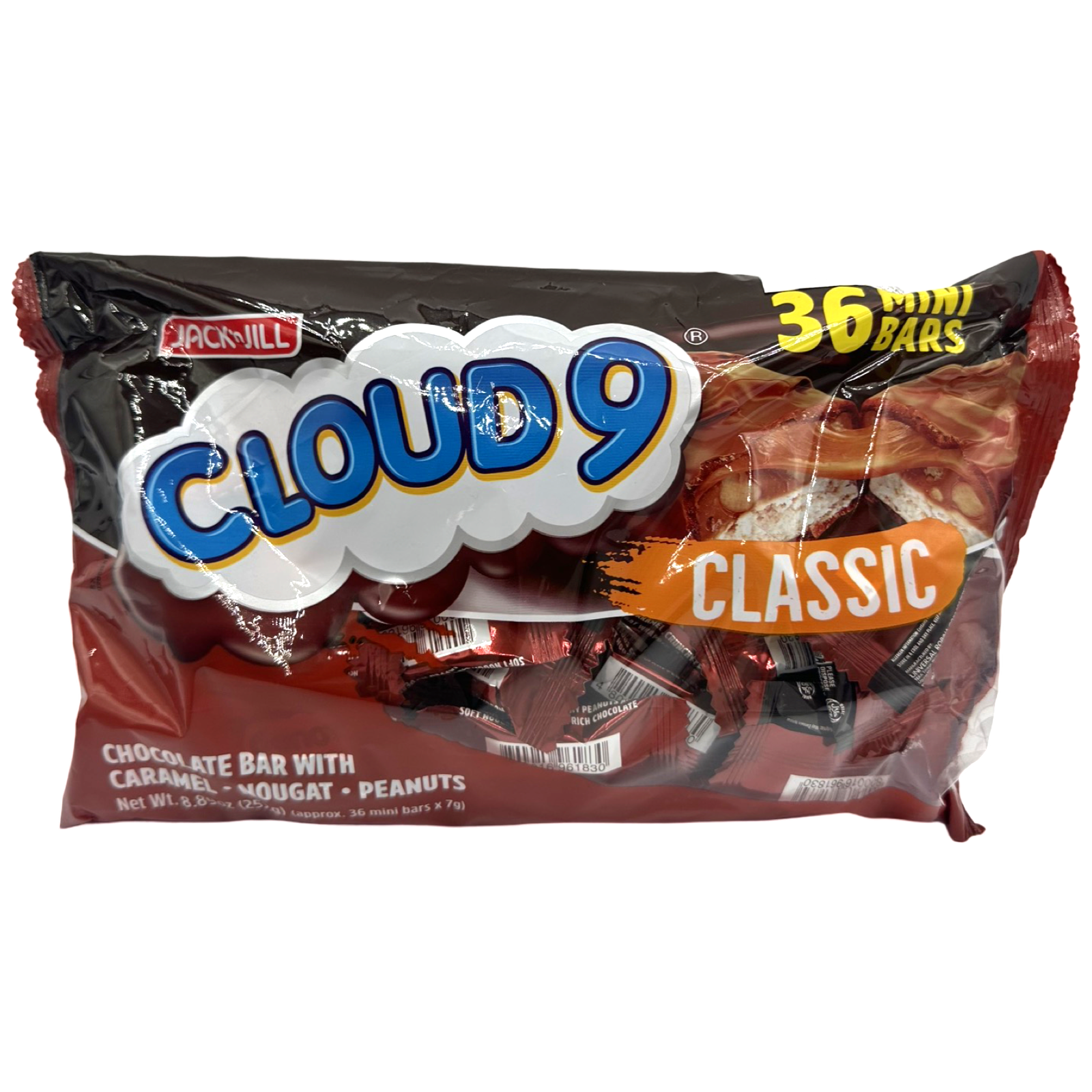 36-Pack Jack 'n Jill Cloud 9 Mini Chocolate Bars - A Philippine Delight