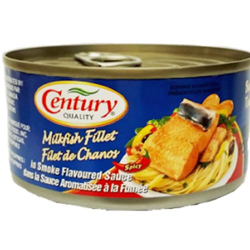 Century Quality - Spicy Smoked Flavored Sauce Milkfish Fillet, 184 G