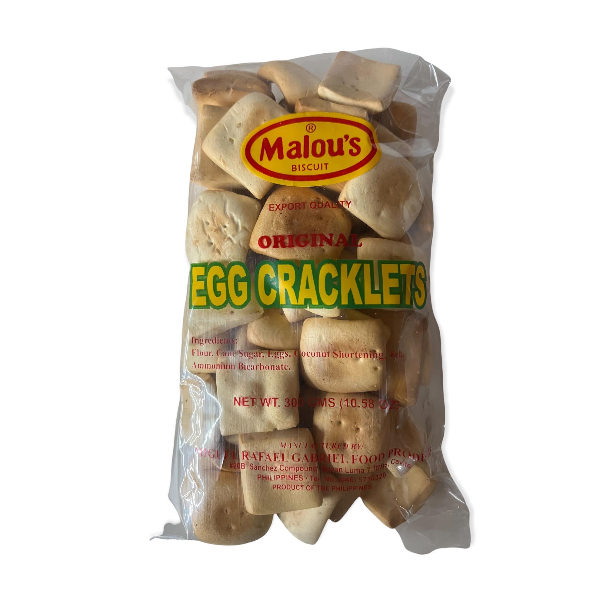 Malou's Original Egg Cracklets - 300 G - Great Deal!