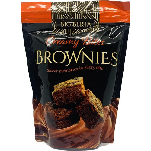Delicious Creamy Bites Brownies by Big Berta - 180 G Pack