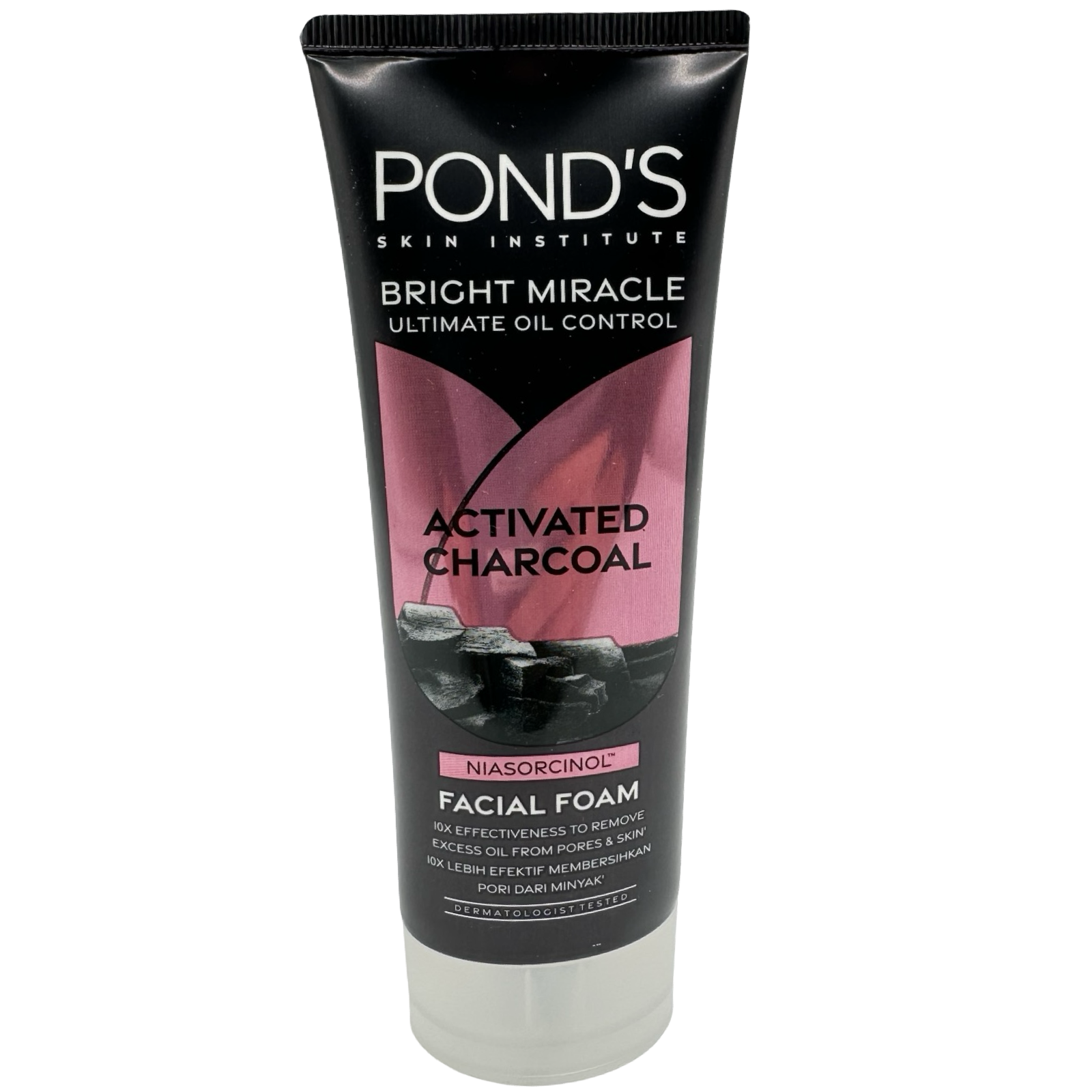 Pond's Bright Miracle Activated Charcoal Facial Foam - 100 G for Ultimate Oil Control