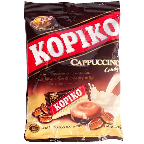 Kopiko Cappuccino Candy - 28 Pieces, 4.23 OZ for Instant Coffee Flavor