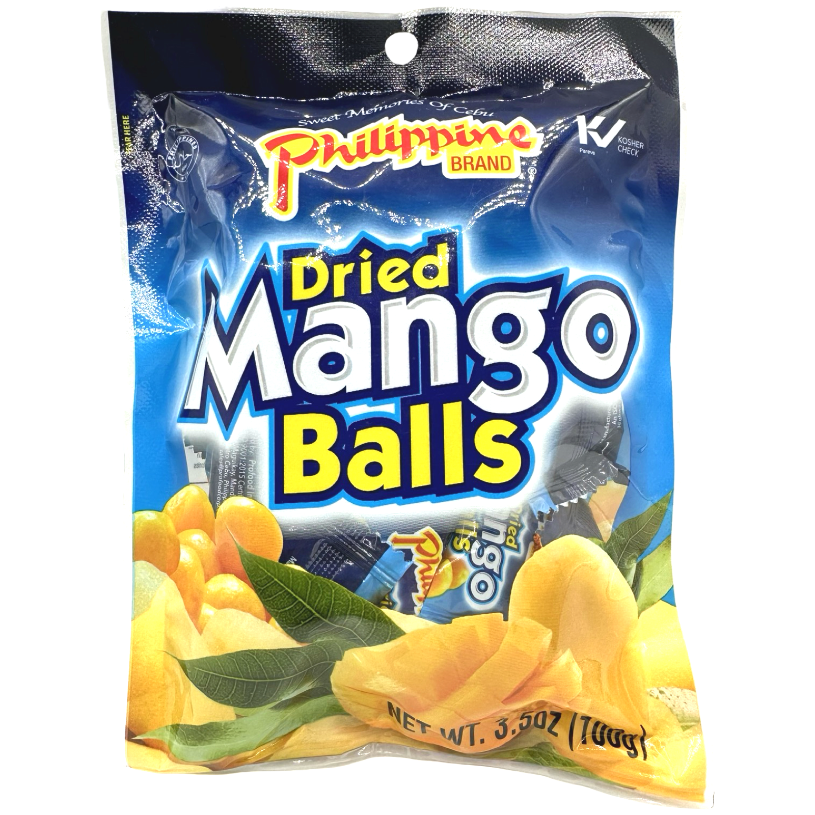 Get Tasty Philippine Brand 3.5 OZ Dried Mango Tamarind Balls - Naturally Delicious