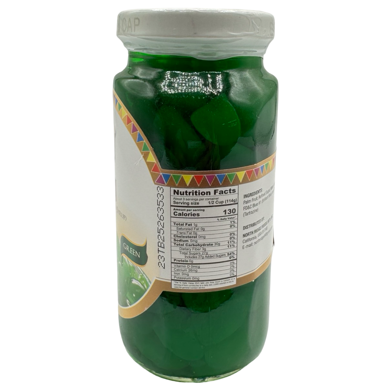 Barrio Fiesta - 12 OZ Green Kaong Sugar Palm Fruit in Syrup - Tropical Treat!