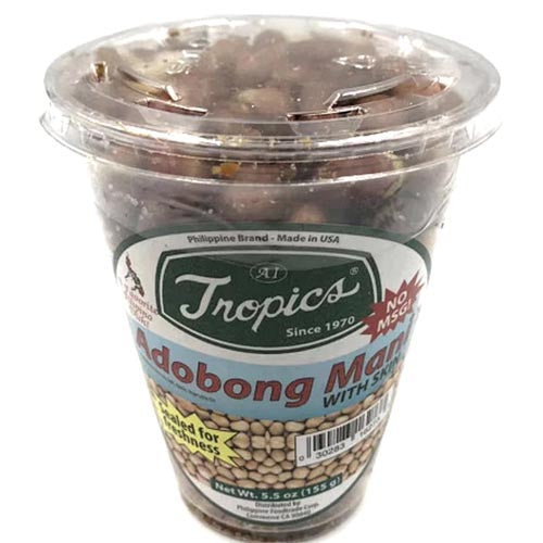 Tropics 5.5 OZ Adobong Peanuts with Skin - A Filipino Delight
